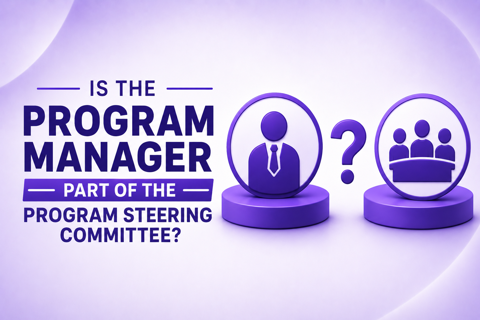 Is the Program Manager Part of the Program Steering Committee?
